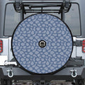Cow Denim Jeans Pattern Print Tire Cover With Camera Hole