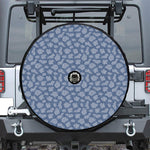 Cow Denim Jeans Pattern Print Tire Cover With Camera Hole