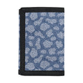 Cow Denim Jeans Pattern Print Trifold Wallet