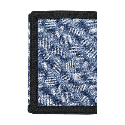 Cow Denim Jeans Pattern Print Trifold Wallet