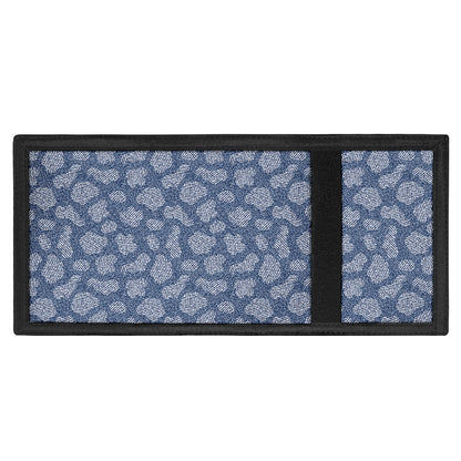 Cow Denim Jeans Pattern Print Trifold Wallet