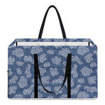 Cow Denim Jeans Pattern Print Utility Tote Bag