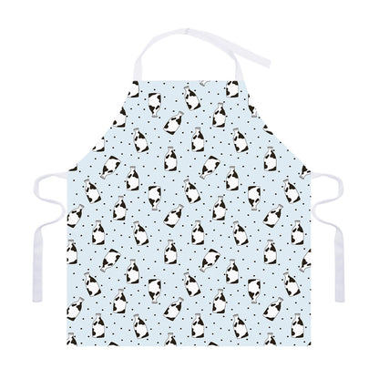 Cow Milk Bottle Pattern Print Adjustable Apron