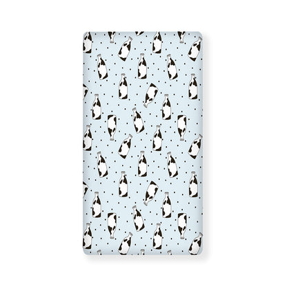 Cow Milk Bottle Pattern Print Baby Crib Sheet
