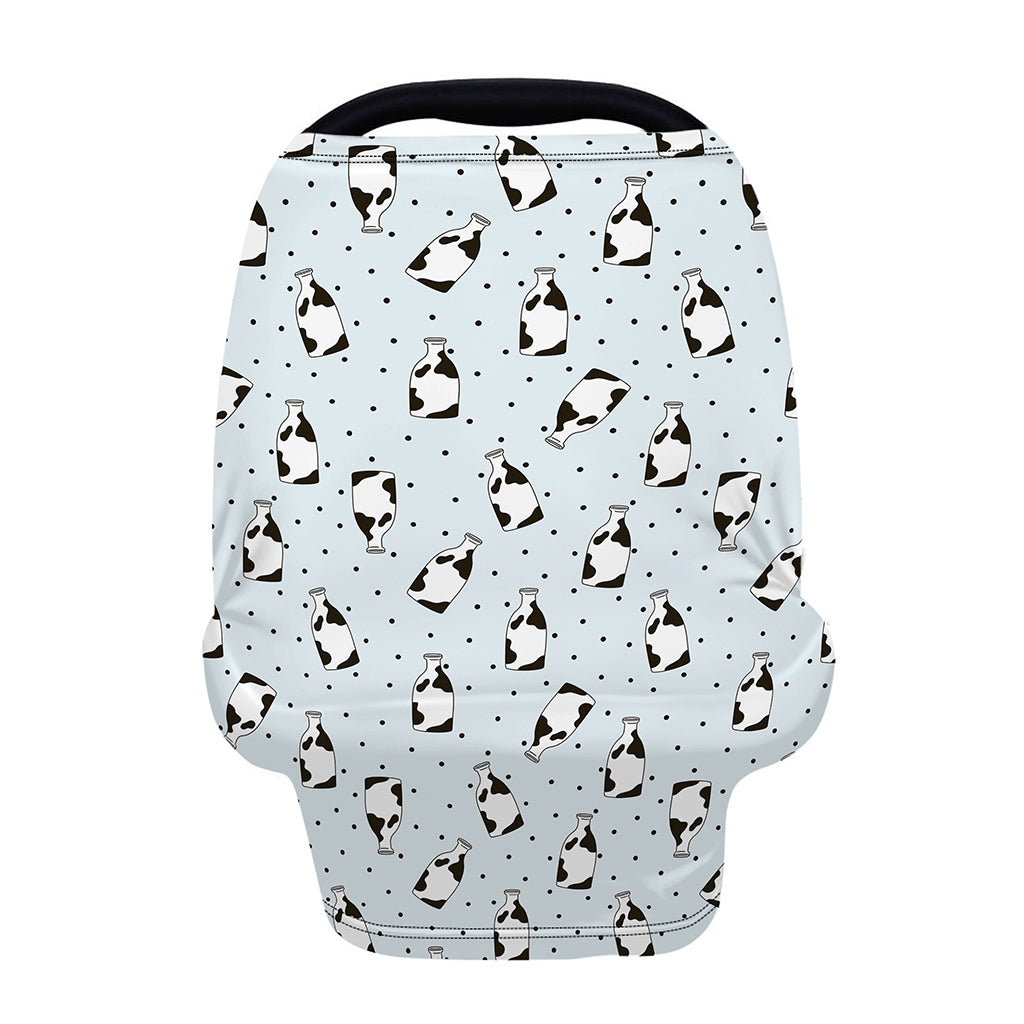Cow Milk Bottle Pattern Print Baby Seat Cover