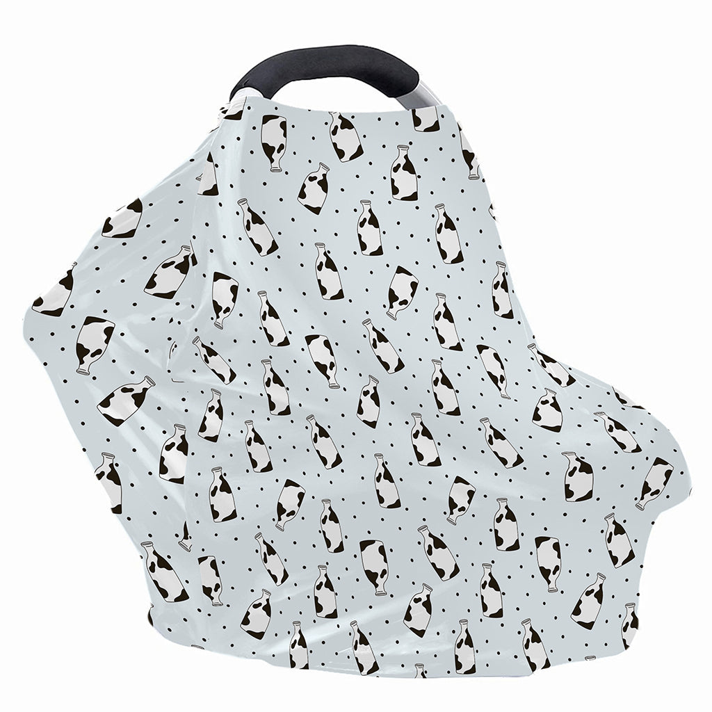 Cow Milk Bottle Pattern Print Baby Seat Cover