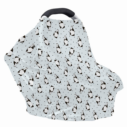 Cow Milk Bottle Pattern Print Baby Seat Cover