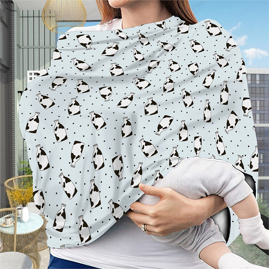 Cow Milk Bottle Pattern Print Baby Seat Cover