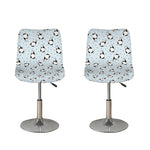 Cow Milk Bottle Pattern Print Bar Stool Covers