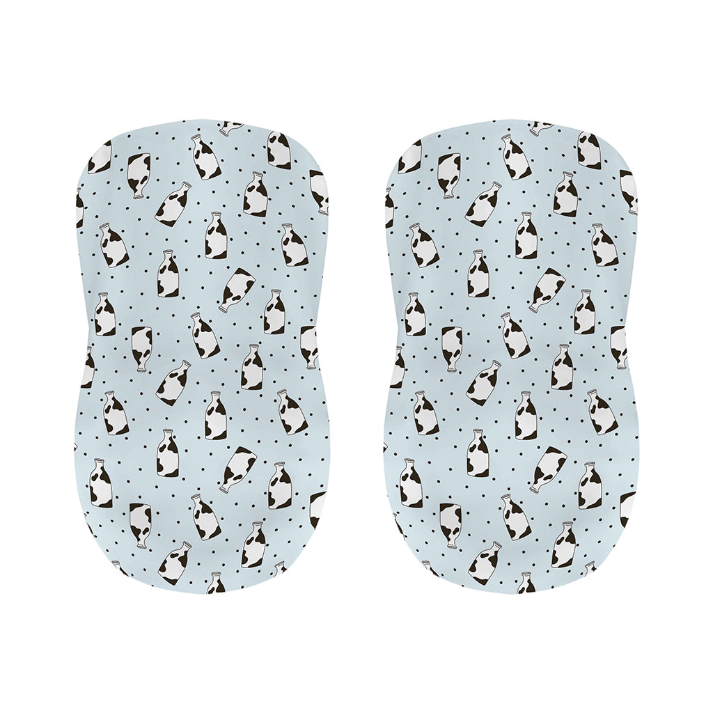 Cow Milk Bottle Pattern Print Bar Stool Covers