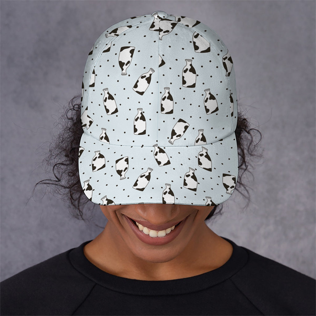Cow Milk Bottle Pattern Print Baseball Cap