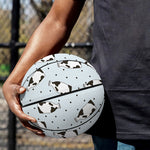 Cow Milk Bottle Pattern Print Basketball