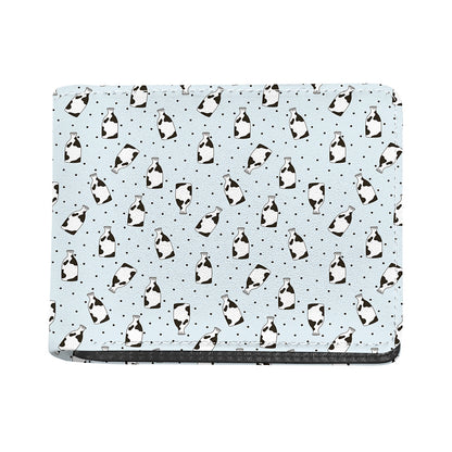 Cow Milk Bottle Pattern Print Bifold Wallet
