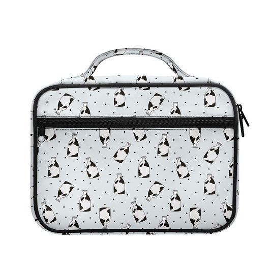 Cow Milk Bottle Pattern Print Briefcase Bible Bag