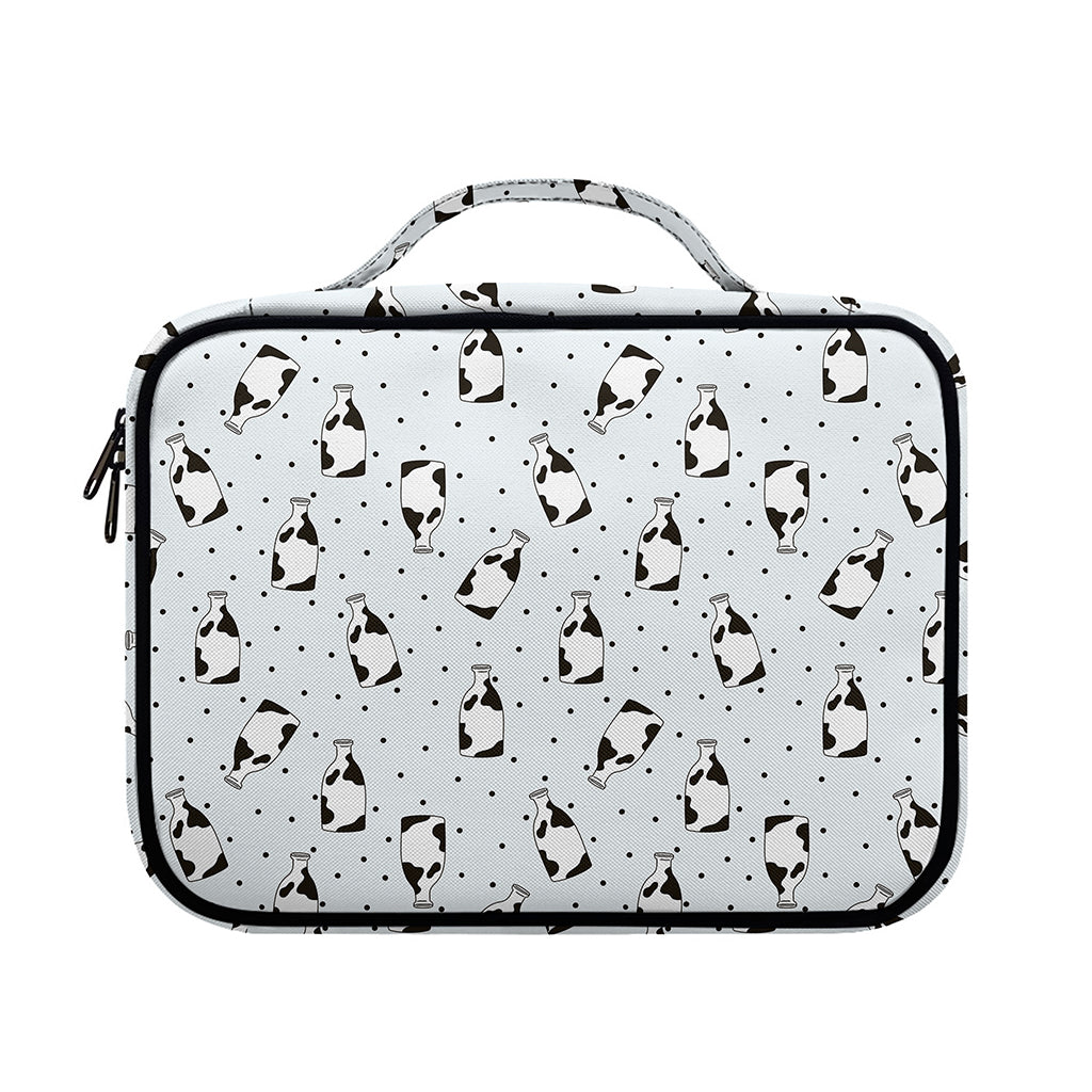 Cow Milk Bottle Pattern Print Briefcase Bible Bag
