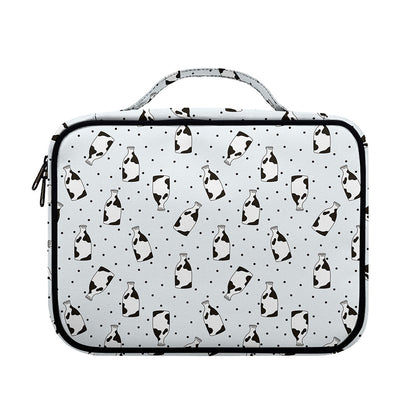 Cow Milk Bottle Pattern Print Briefcase Bible Bag