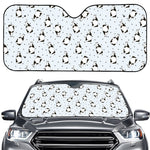 Cow Milk Bottle Pattern Print Car Windshield Sun Shade