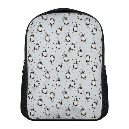 Cow Milk Bottle Pattern Print Casual Backpack