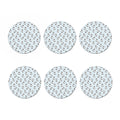 Cow Milk Bottle Pattern Print Coaster Set