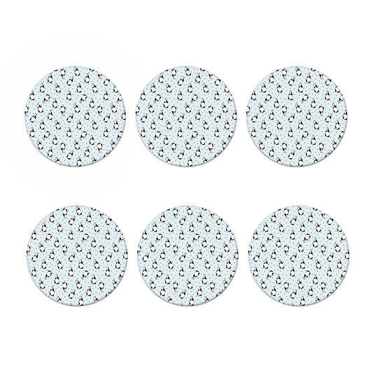Cow Milk Bottle Pattern Print Coaster Set