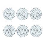 Cow Milk Bottle Pattern Print Coaster Set