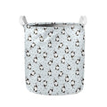 Cow Milk Bottle Pattern Print Collapsible Laundry Basket