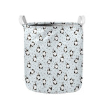 Cow Milk Bottle Pattern Print Collapsible Laundry Basket