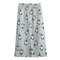 Cow Milk Bottle Pattern Print Cotton Front Slit Maxi Skirt