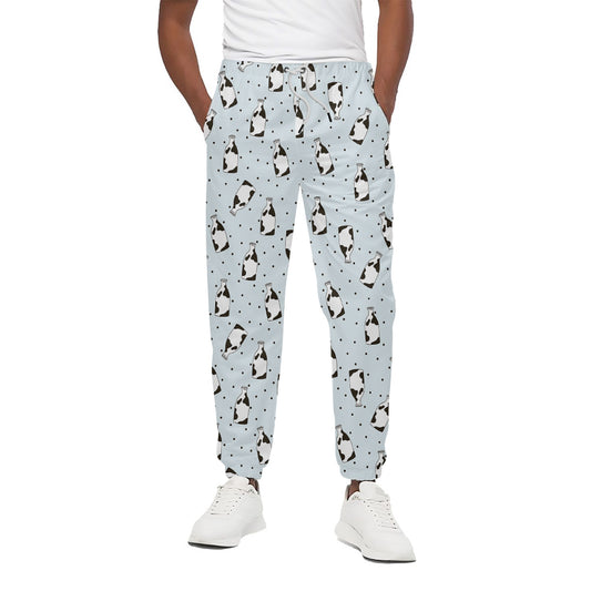 Cow Milk Bottle Pattern Print Cotton Pants