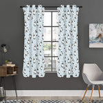 Cow Milk Bottle Pattern Print Curtain