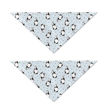 Cow Milk Bottle Pattern Print Dog Bandana