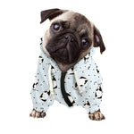 Cow Milk Bottle Pattern Print Dog Zip Up Hoodie