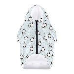 Cow Milk Bottle Pattern Print Dog Zip Up Hoodie