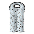 Cow Milk Bottle Pattern Print Double Neoprene Wine Tote