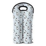 Cow Milk Bottle Pattern Print Double Neoprene Wine Tote