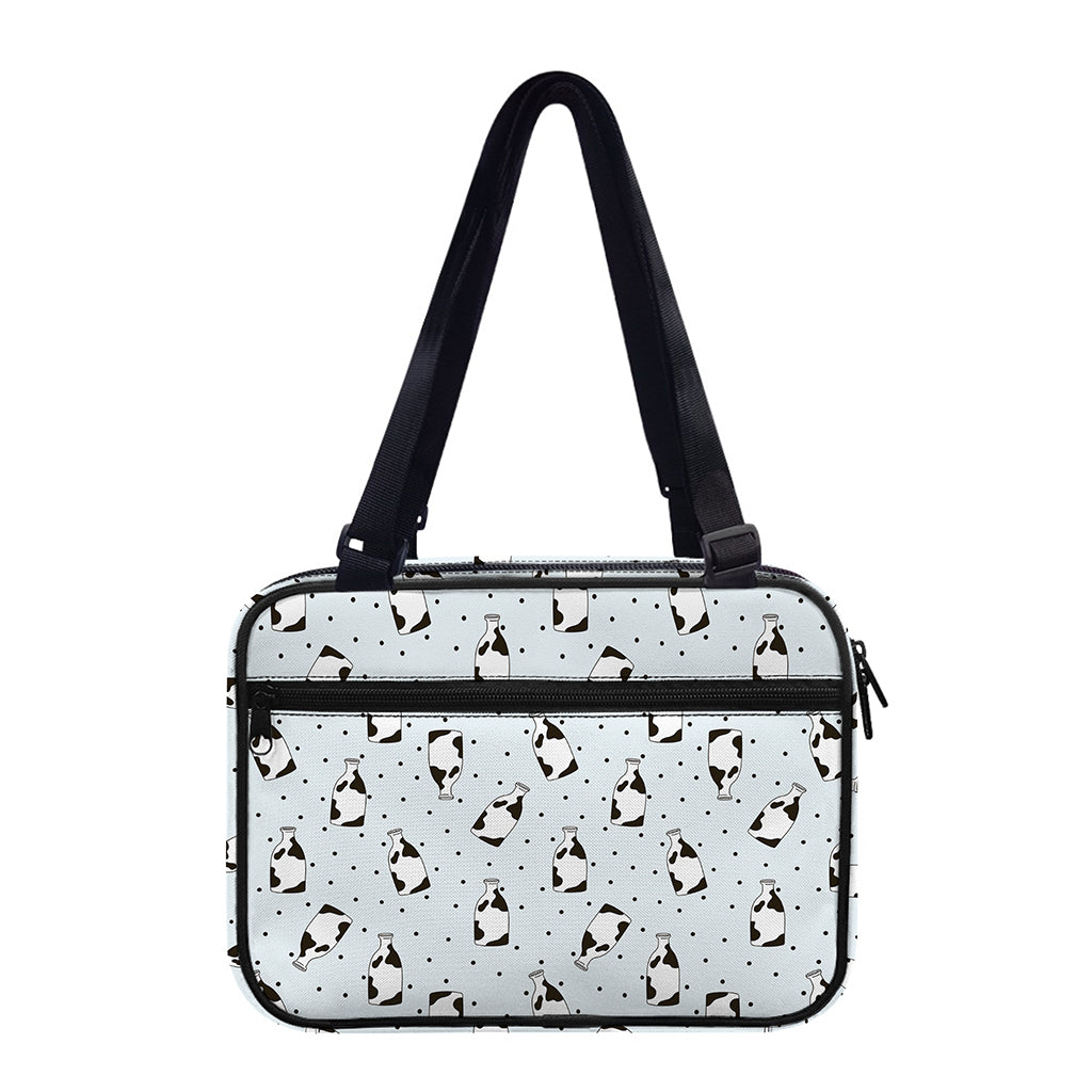 Cow Milk Bottle Pattern Print Double Strap Bible Bag