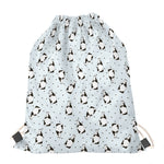 Cow Milk Bottle Pattern Print Drawstring Bag