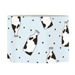 Cow Milk Bottle Pattern Print Drum Lamp Shade