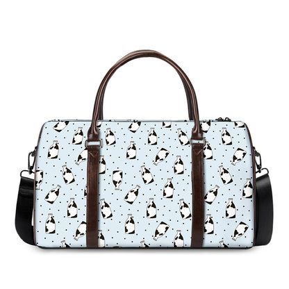 Cow Milk Bottle Pattern Print Duffle Bag