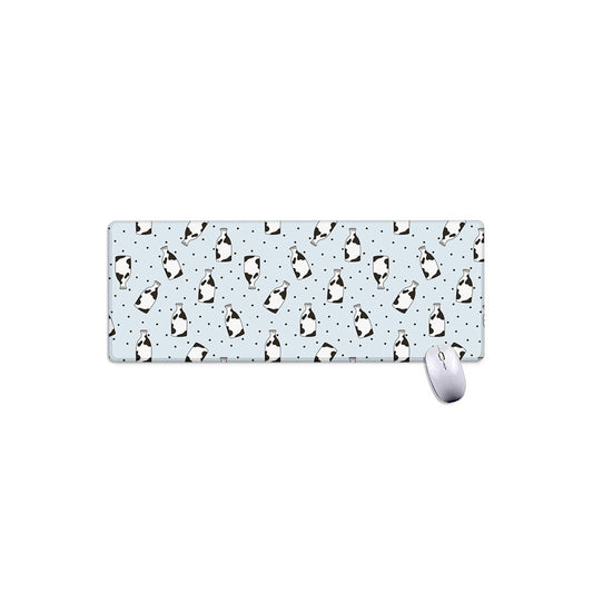 Cow Milk Bottle Pattern Print Extended Mouse Pad