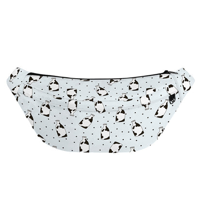 Cow Milk Bottle Pattern Print Fanny Pack