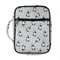 Cow Milk Bottle Pattern Print Front Pocket Bible Bag