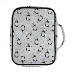 Cow Milk Bottle Pattern Print Front Pocket Bible Bag