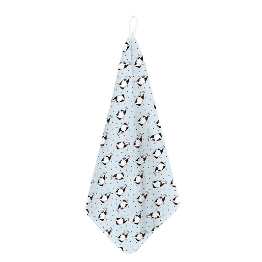 Cow Milk Bottle Pattern Print Hand Towel