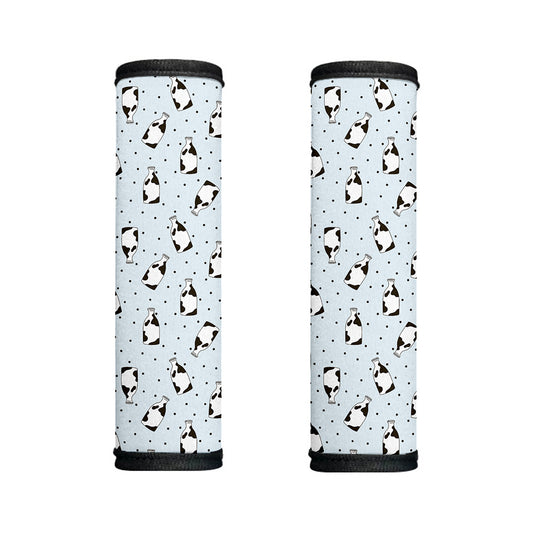 Cow Milk Bottle Pattern Print Handle Covers