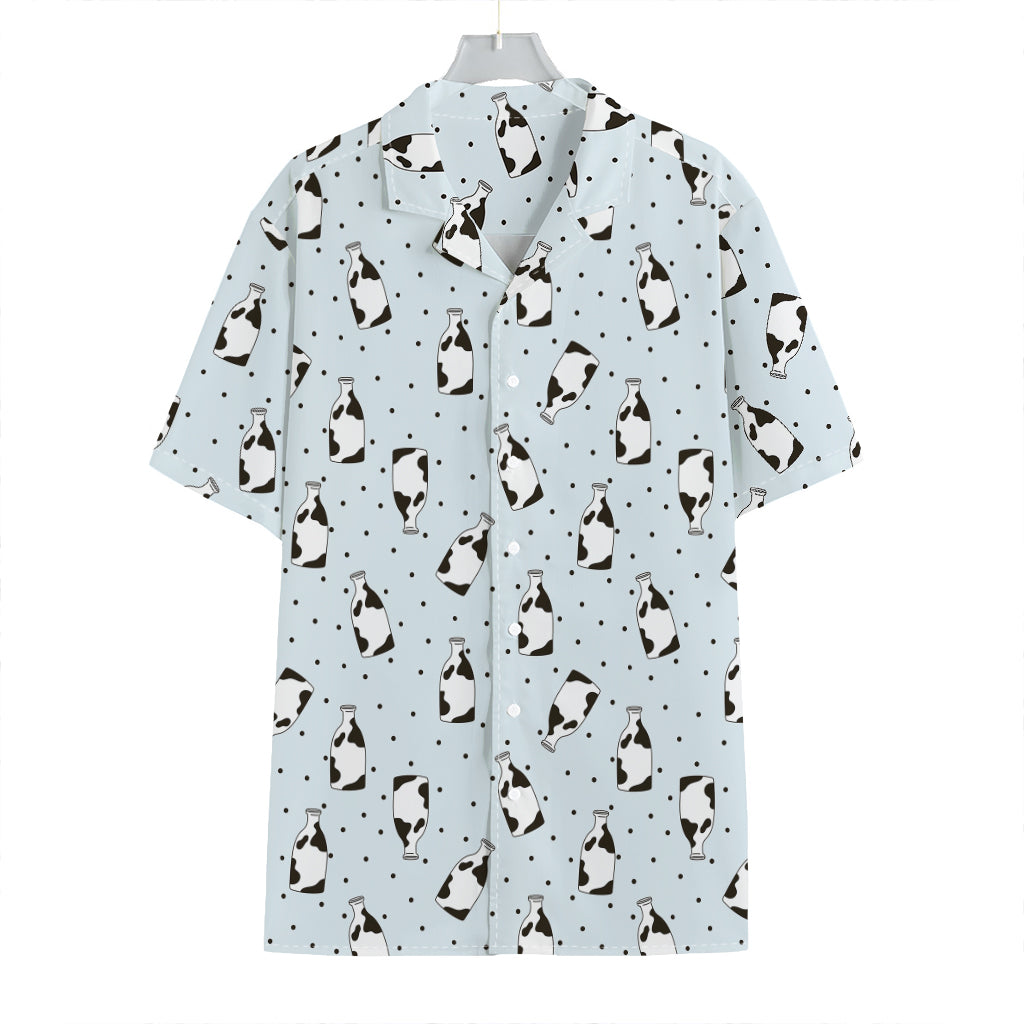 Cow Milk Bottle Pattern Print Hawaiian Shirt