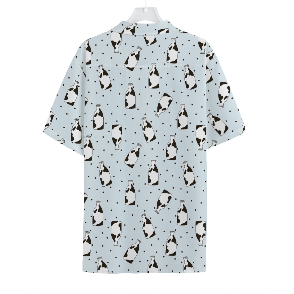 Cow Milk Bottle Pattern Print Hawaiian Shirt