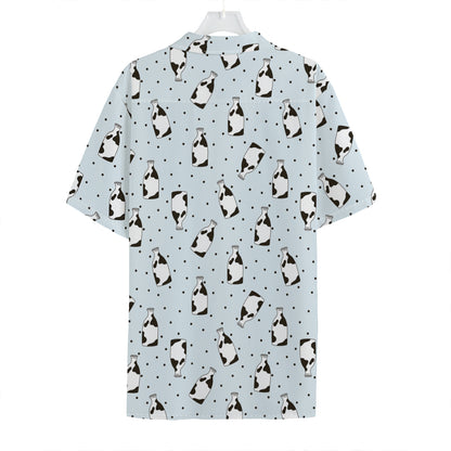 Cow Milk Bottle Pattern Print Hawaiian Shirt