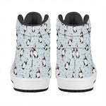 Cow Milk Bottle Pattern Print High Top Leather Sneakers