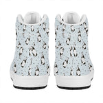 Cow Milk Bottle Pattern Print High Top Leather Sneakers